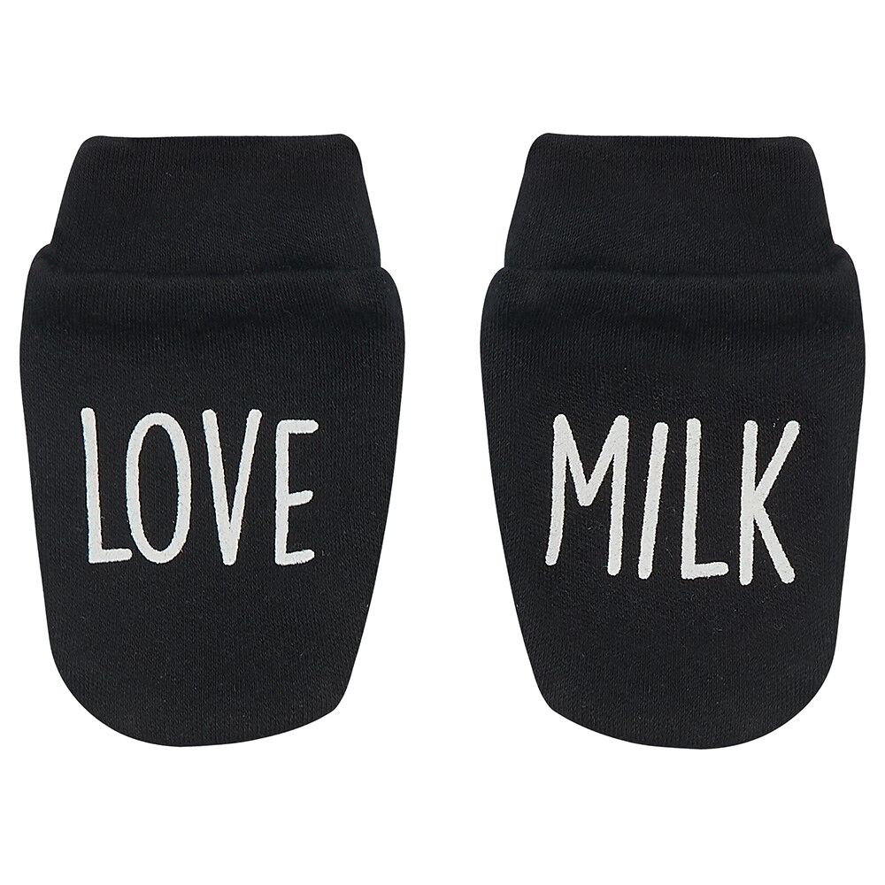Love Milk' Scratch Mitts - Black, White, Grey