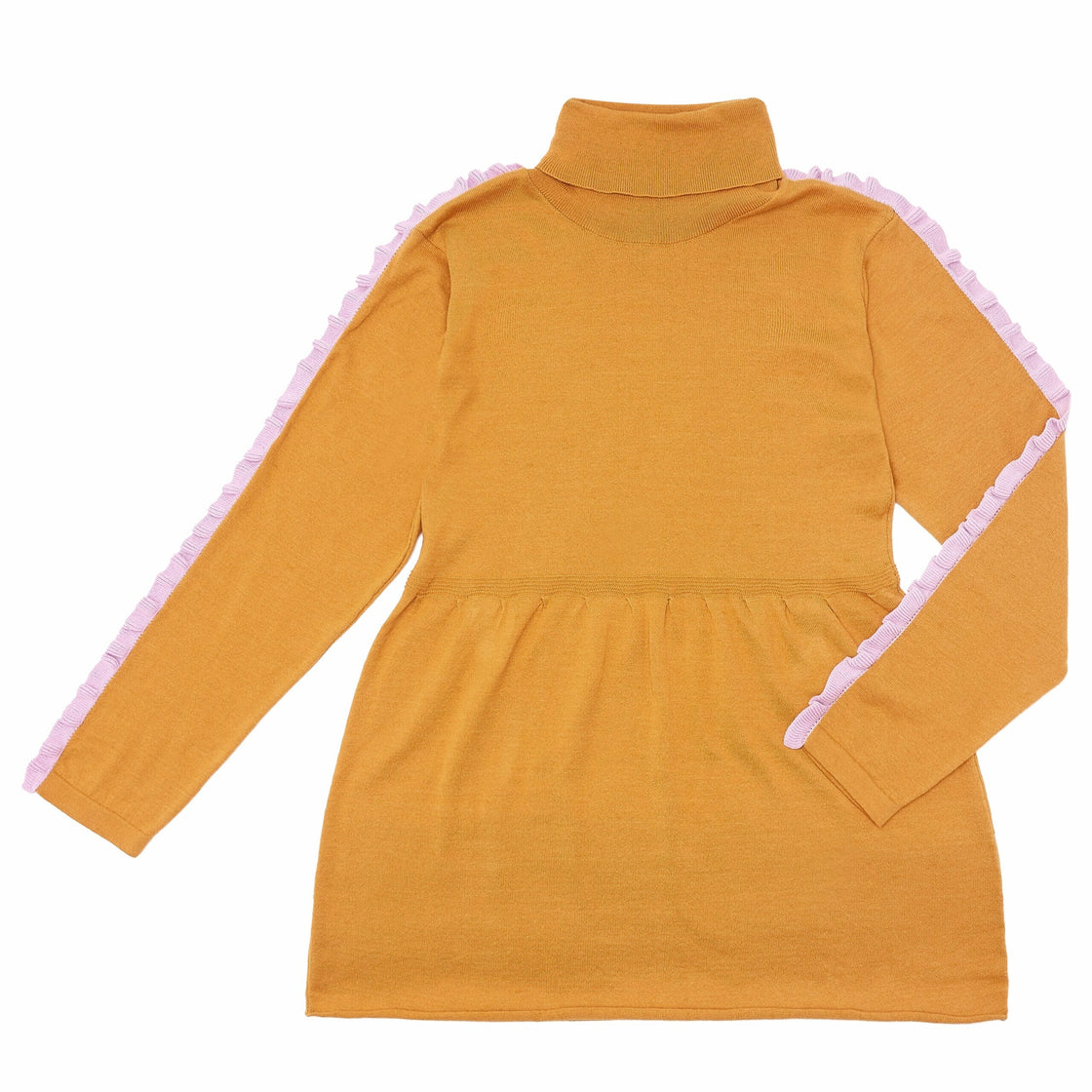 Trefoil Ruffle Knit Dress